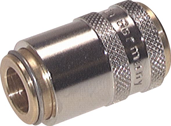 Zgleden uprizoritev: Locking coupling socket, brass