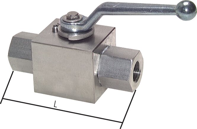 Exemplary representation: Stainless steel high-pressure ball valve