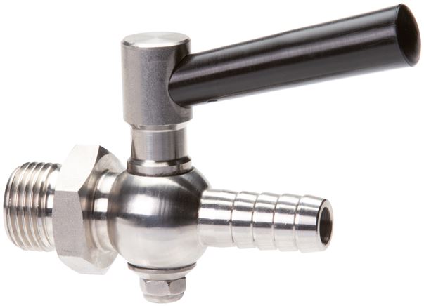 Exemplary representation: Stainless steel hose tap