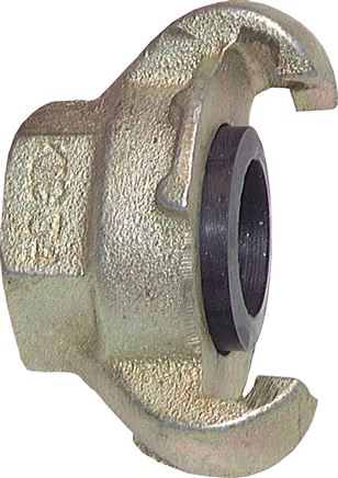 Voorbeeldig Afbeelding: Compressorkoppeling met binnenschroefdraad, staal verzinkt, NBR-dichting