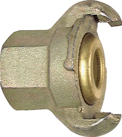 Zgleden uprizoritev: Compressor coupling with female thread, galvanised steel, MS seal