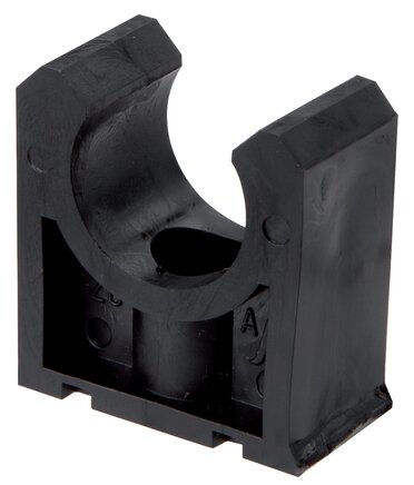 Exemplary representation: Retaining clamp for plastic ball valves
