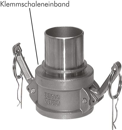 Zgleden uprizoritev: Quick coupling socket with grommet, EN 14420-7