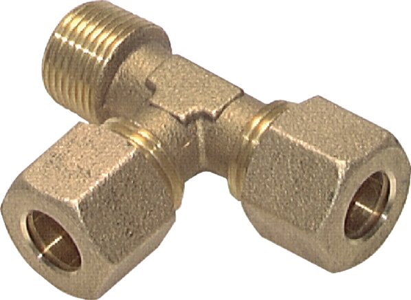 Exemplary representation: LE screw-in fitting with conical male thread, brass