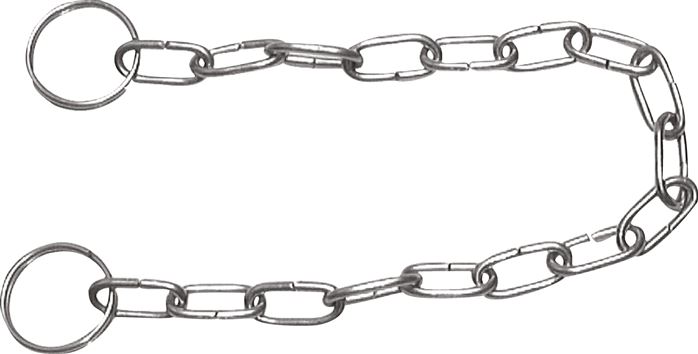 Zgleden uprizoritev: Replacement chain for quick coupling / Kamlock, stainless steel