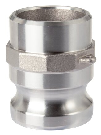 Exemplary representation: Quick coupling plug with male thread, 1.4408