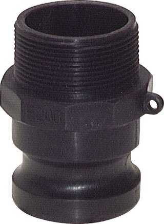 Exemplary representation: Quick coupling plug with male thread, polypropylene