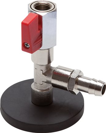 Exemplary representation: Metal coolant hose, magnetic holder