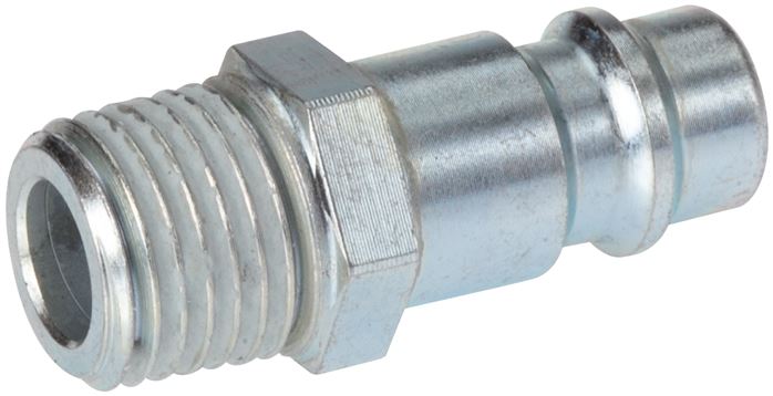 Zgleden uprizoritev: Coupling plug with male thread, hardened & galvanised steel