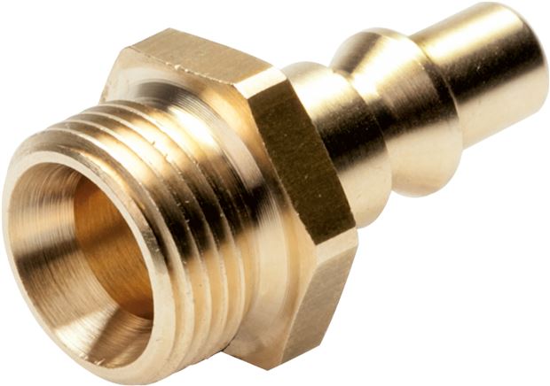 Exemplary representation: Coupling plug with male thread, ARO / ORION NW 5.5, brass
