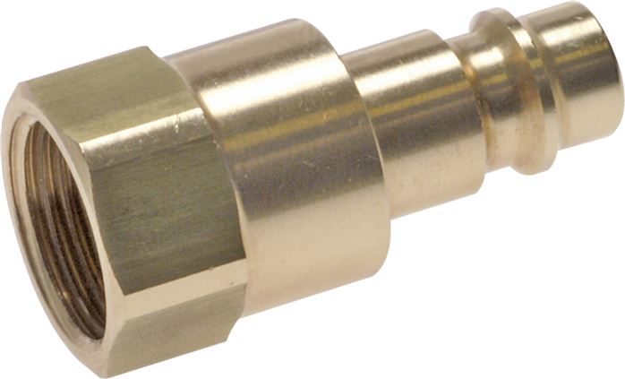 Exemplary representation: Safety coupling plug with female thread, brass