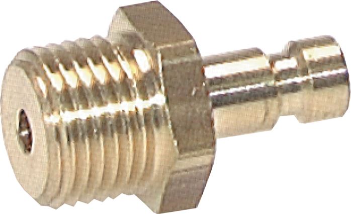 Zgleden uprizoritev: Coupling plug with male thread, brass