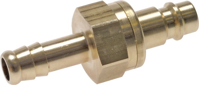 Exemplary representation: Safety coupling plug with grommet, brass