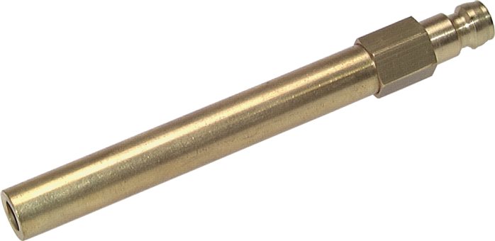 Exemplary representation: Coupling plug, pipe without valve, brass