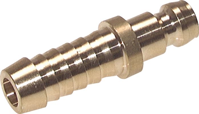 Exemplary representation: Coupling plug, straight grommet without valve, brass
