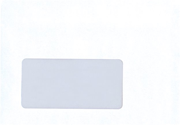 Exemplarische Darstellung: Briefumschlag C6 mit Fenster