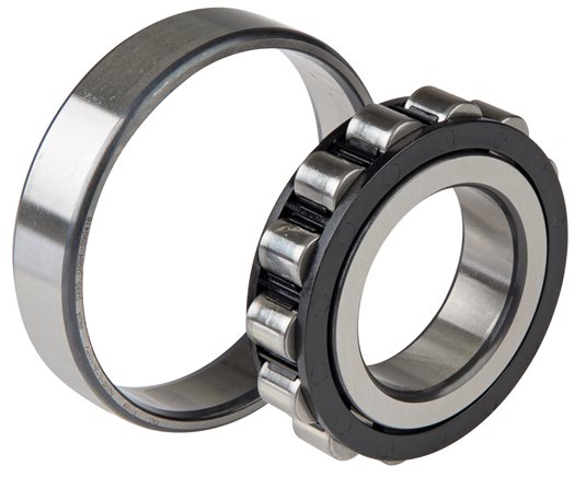 Zgleden uprizoritev: Cylindrical roller bearing DIN 5412, N (outer ring without ribs, inner ring has two ribs)