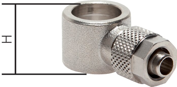 Exemplary representation: CK elbow fitting ring piece, nickel-plated brass
