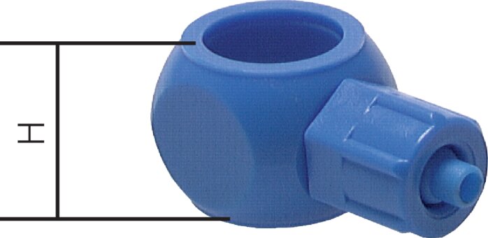 Zgleden uprizoritev: CK elbow fitting ring piece, plastic (POM)