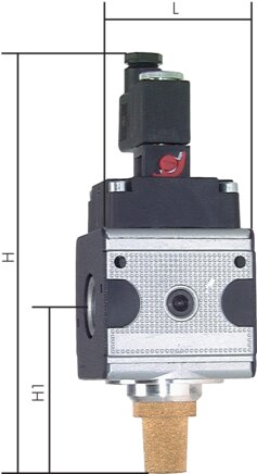 Zgleden uprizoritev: 3/2-directional solenoid valve (Multifix)