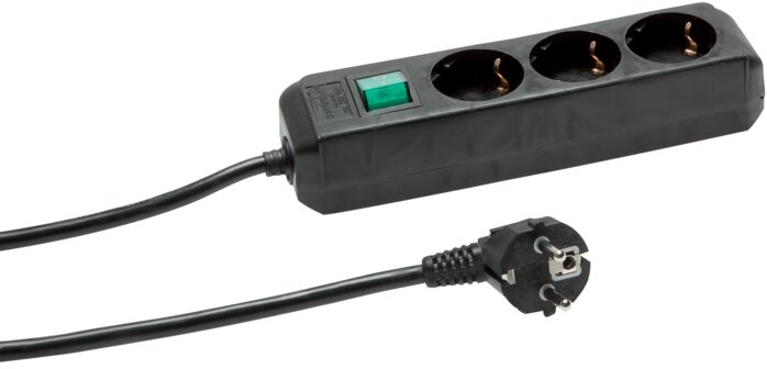 Príklady vyobrazení: Prodlužovací kabel (standardní) s osvetleným vypínacem