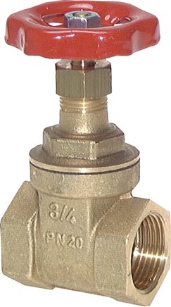 Exemplary representation: Sleeve gate valve, brass