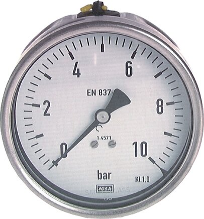 Príklady vyobrazení: Vodorovný chemický tlakomer