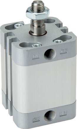 Voorbeeldig Afbeelding: Compacte cilinder, enkelvoudig werkend, zuigerstang met buitenschroefdraad