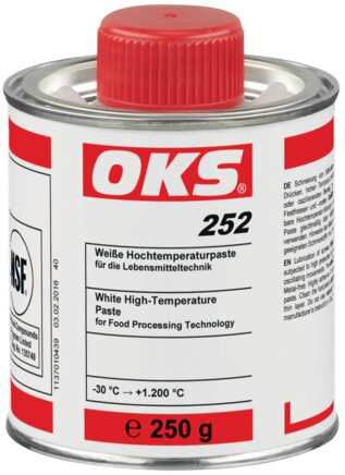 Exemplarische Darstellung: OKS Weiße Hochtemperaturpaste für Lebensmitteltechnik (Pinseldose)
