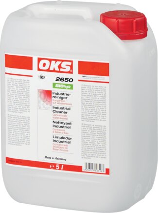 Exemplary representation: OKS BIOlogic industrial cleaner (canister)
