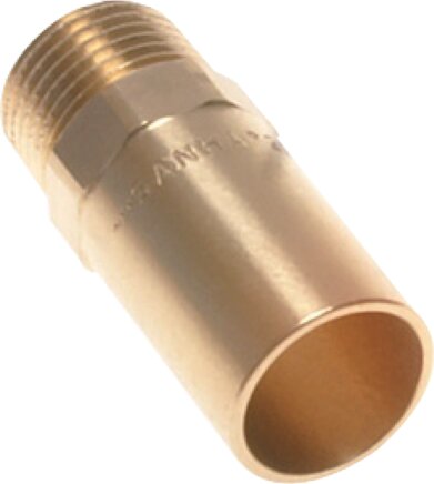 Zgleden uprizoritev: Adapter nipple with external press end & male thread copper / copper alloy