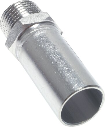 Zgleden uprizoritev: Adapter nipple with external press end & male thread stainless steel