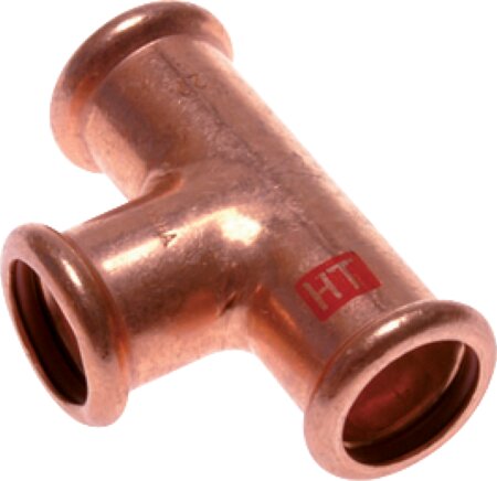 Exemplary representation: Tee with internal press end copper / copper alloy