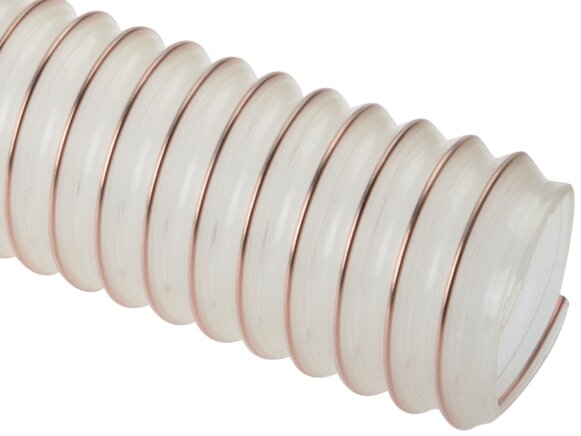 Exemplary representation: Polyurethane spiral extraction hose (medium-weight design)
