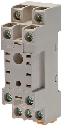 Exemplary representation: Socket for 2 changers for DIN rail mounting