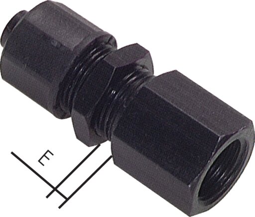 Zgleden uprizoritev: CK bulkhead screw-on fitting (pressure gauge fitting) with cylindrical thread, aluminium