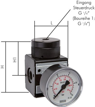 Príklady vyobrazení: Dálkove ovládaný regulátor tlaku (posilovac objemu) - Multifix