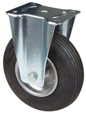 Principskitse: Hjul med pneumatiske dæk (fast hjul)