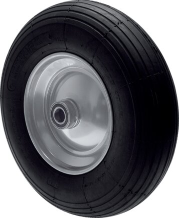 Zgleden uprizoritev: Pneumatic wheel (sheet steel rim, ball bearing & grooved profile)