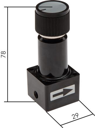 Exemplarische Darstellung: Präzisionsvakuumregler (Miniatur)