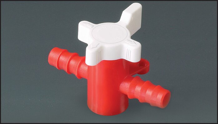 Zgleden uprizoritev: 2-way hose valve of PE