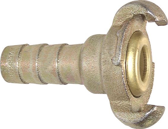 Voorbeeldig Afbeelding: Compressorkoppeling met slangbuisje & borgband, staal verzinkt, MS-dichting