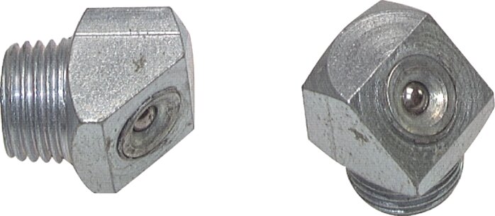 Voorbeeldig Afbeelding: 45° Trechtersmeernippel overeenkomstig DIN3405 B (staal verzinkt)