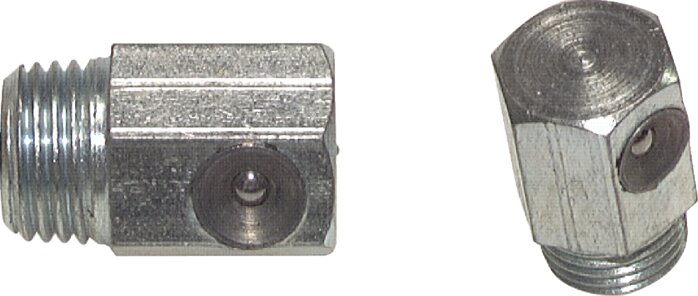 Príklady vyobrazení: Maznice s trychtýrem 90° podle DIN 71412 B (galvanizovaná ocel)