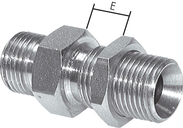 Exemplarische Darstellung: Schottnippel mit G-Gewinde, Stahl verzinkt