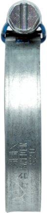 Principskitse: Slangeklemme (ABA galvaniseret stål, W1)