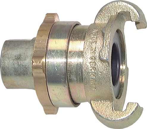 Zgleden uprizoritev: Safety compressor coupling with male thread, galvanised malleable cast iron, NBR seal