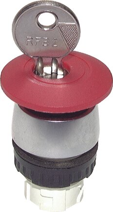 Zgleden uprizoritev: Actuator attachment for push-button valve, emergency stop button