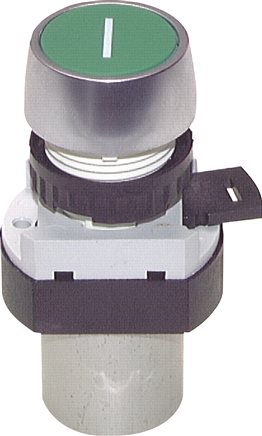 Príklady vyobrazení: 3/2-dráhový tlacítkový ventil