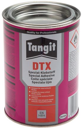 Exemplary representation: Adhesive for PVC adhesive fittings, Tangit DTX